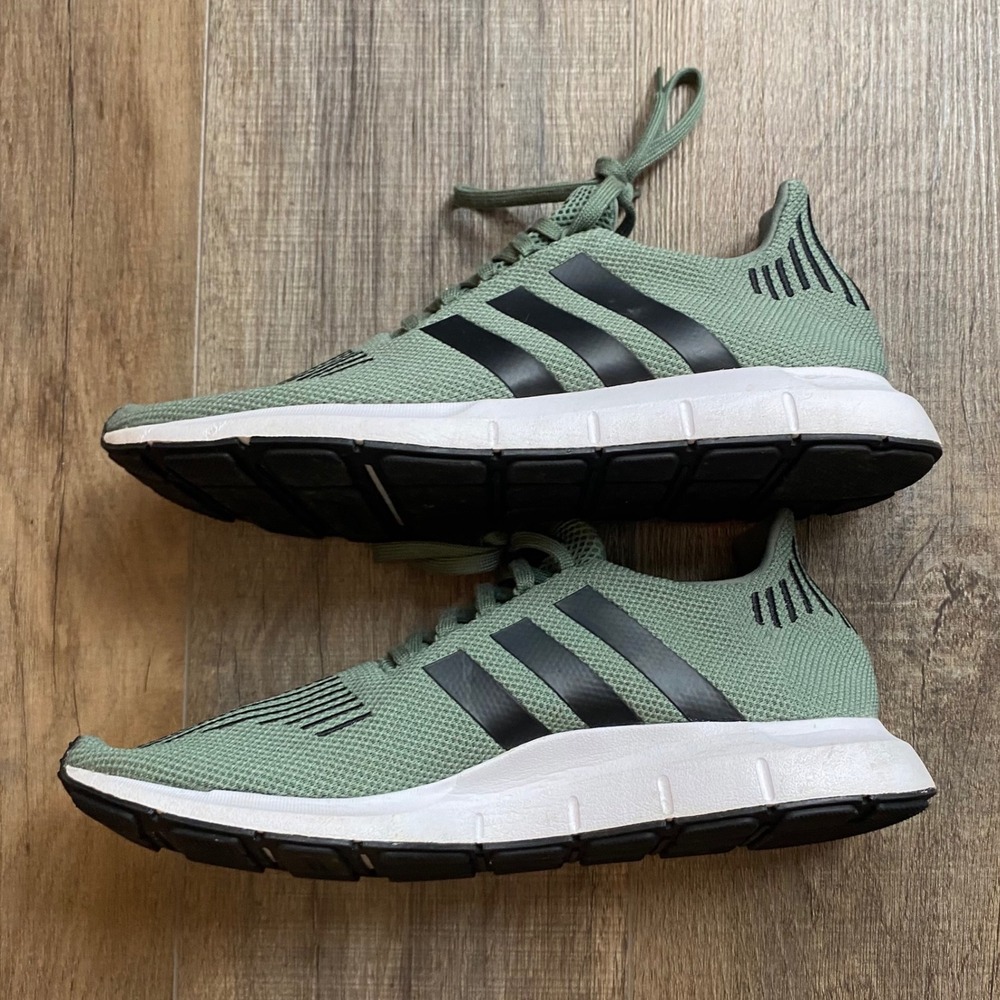 Adidas Swift Run Trace Cargo Green Black Men Sneakers CG4115 Size 12